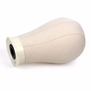 

CAMMITEVER 23'' Fixing Wig Mannequin Model Head Canvas Block Pins Head Wig Hat Jewelry Displayer Cosmetology Manikin