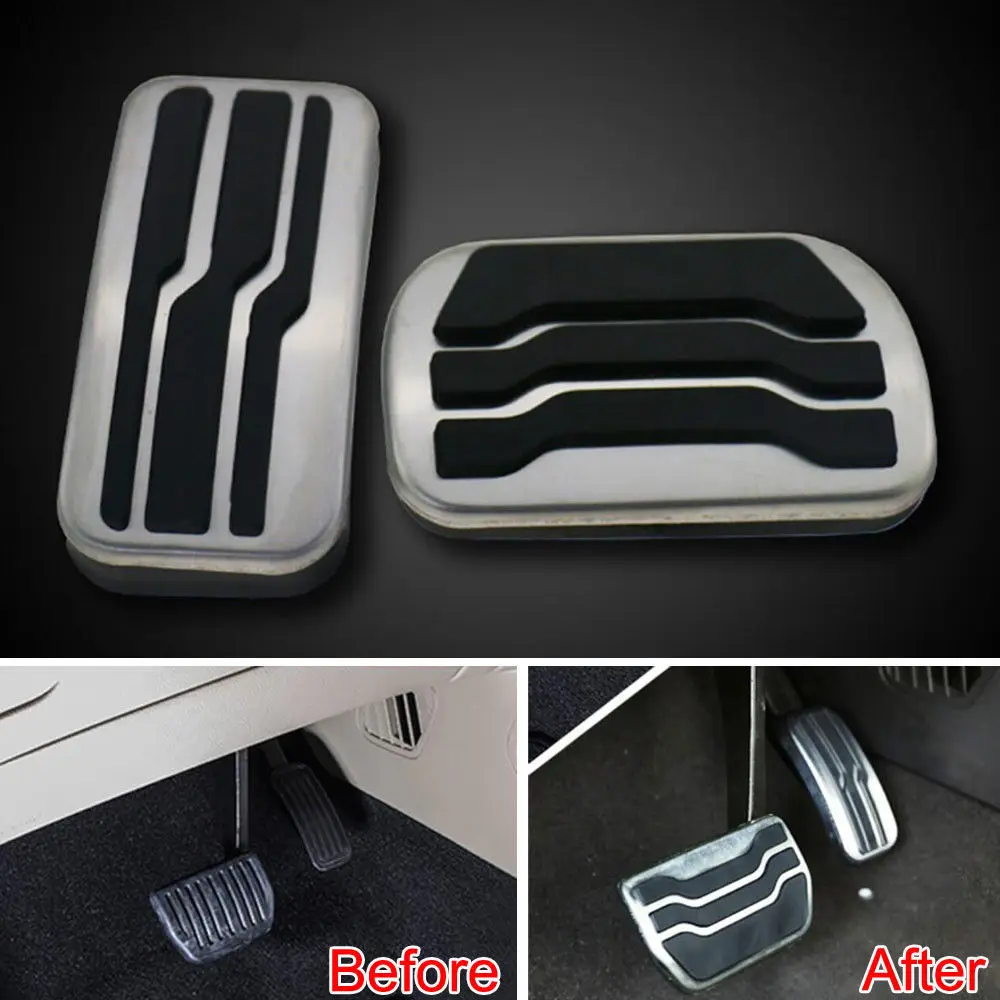 Racing Fuel Gas Brake Foot Reast Pedal Pad Cover Plate Fit For Ford
