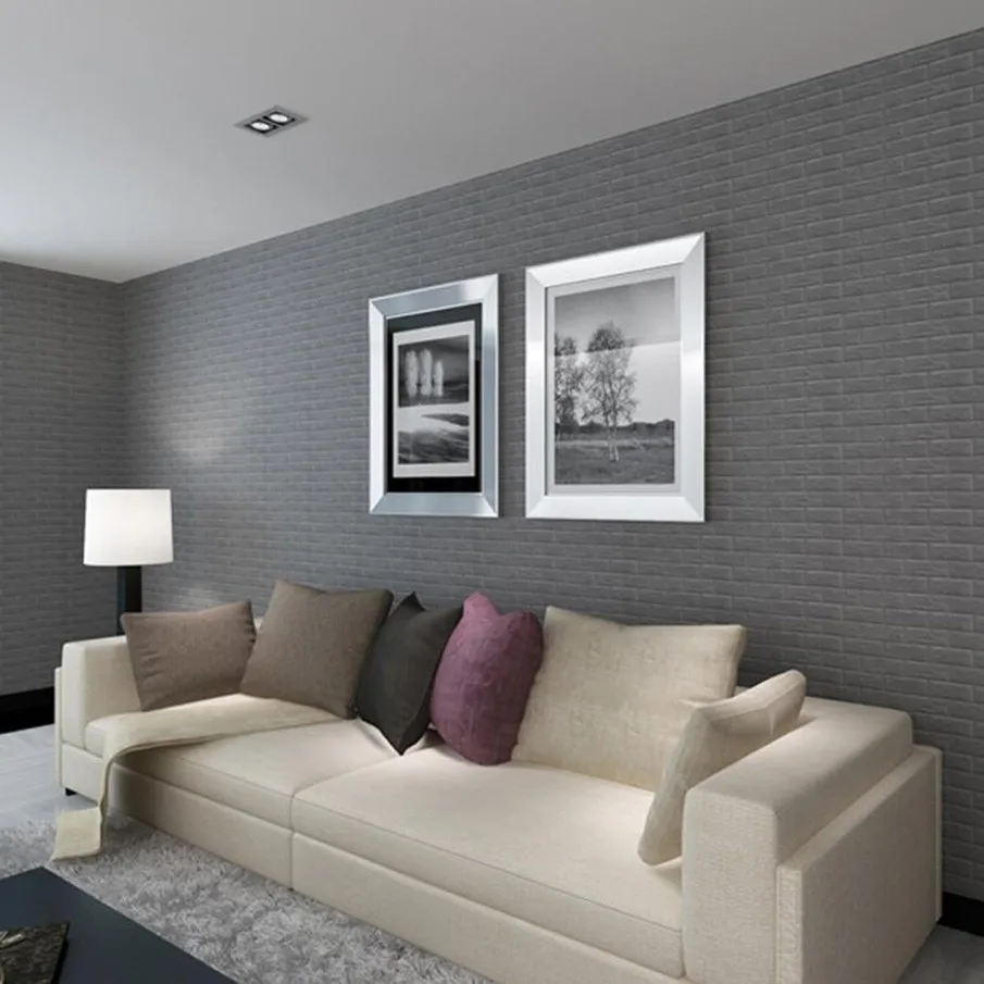 60x30x0.8cm PE Foam Brick 3D Wall Stickers Safty Home