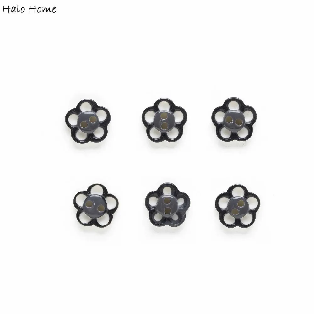 

Color Optional 50pcs 2 Hole Cute Flower Resin Buttons Home Clothing Decor Sewing Scrapbooking Handmade Card Making DIY 12mm