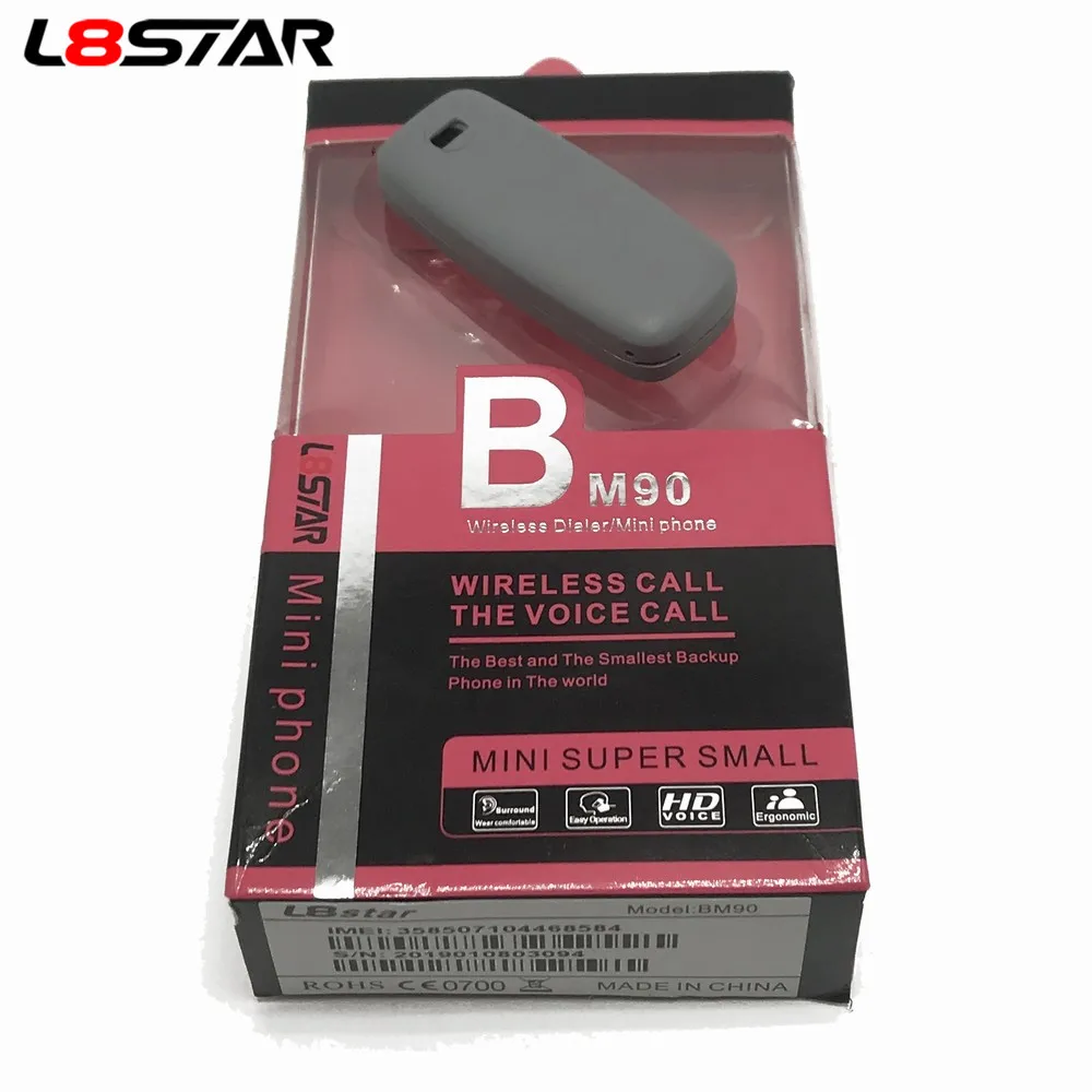 L8STAR BM90 2019 новейшая версия мини телефон супер маленький волшебный голос Bluetooth