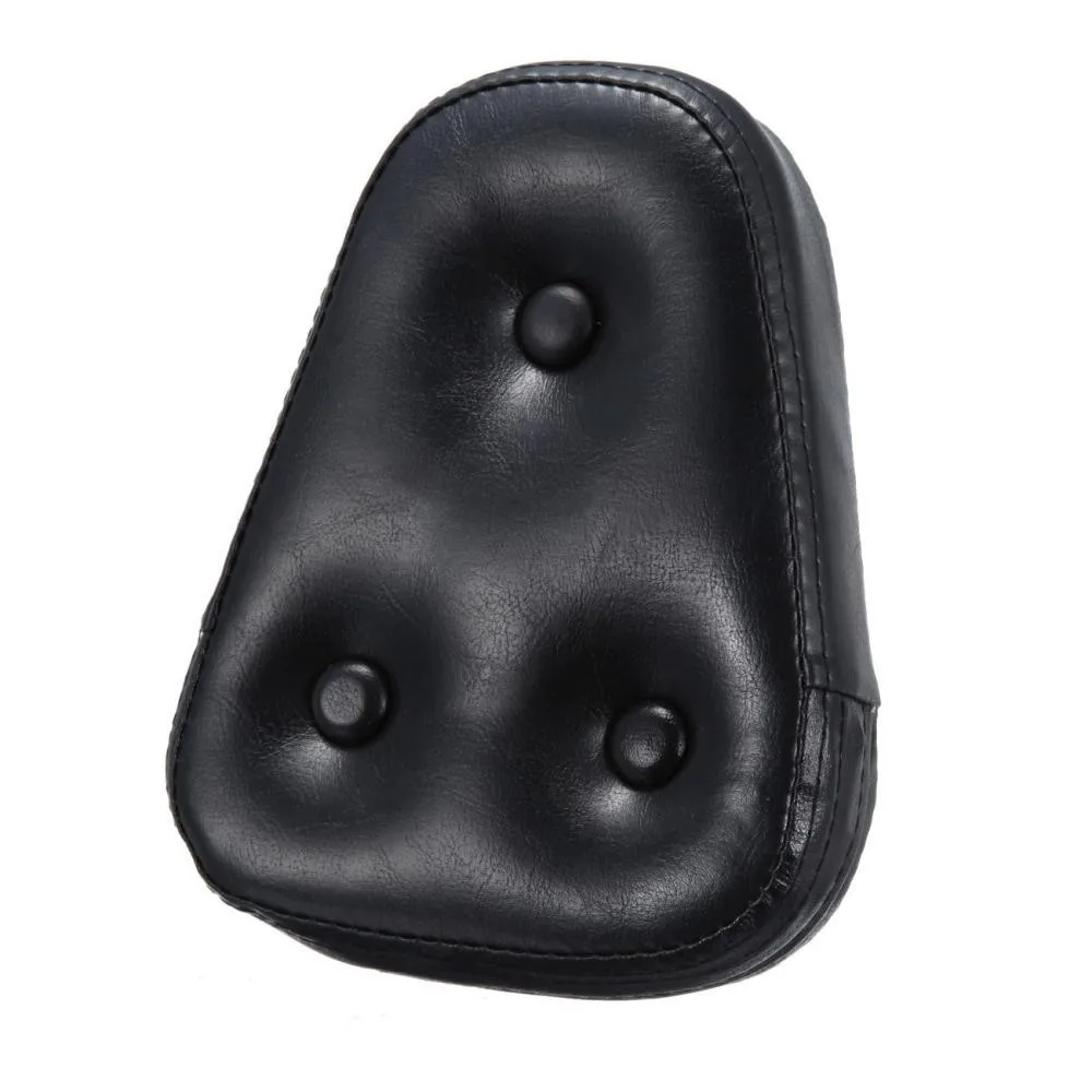 Black Triangle Backrest Pad Sissy Bar Cushion With 3 Buttons For Suzuki for Kawasaki Yamaha Honda Harley-Davidson | Автомобили и
