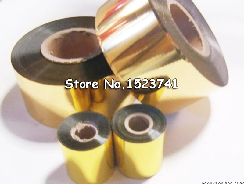 1roll Gold Sliver Small size 6cm*120m Hot Foil Stamping Paper Suit For Stamp Machine DIY Invitation Economy Choice