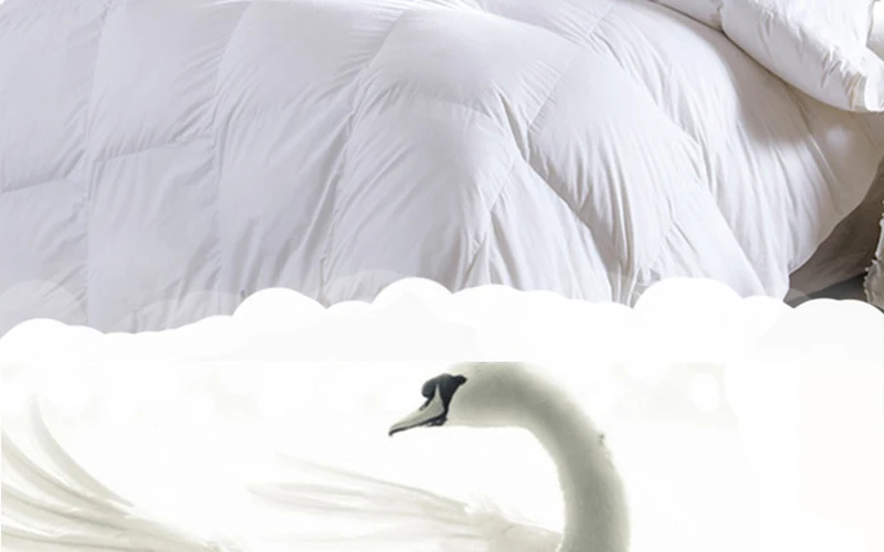 Белая утка/гусиный пух, зимнее одеяло, наполнитель, хлопок, пододеяльник, Твин, один, королева, размер 200*150 см, пододеяльник