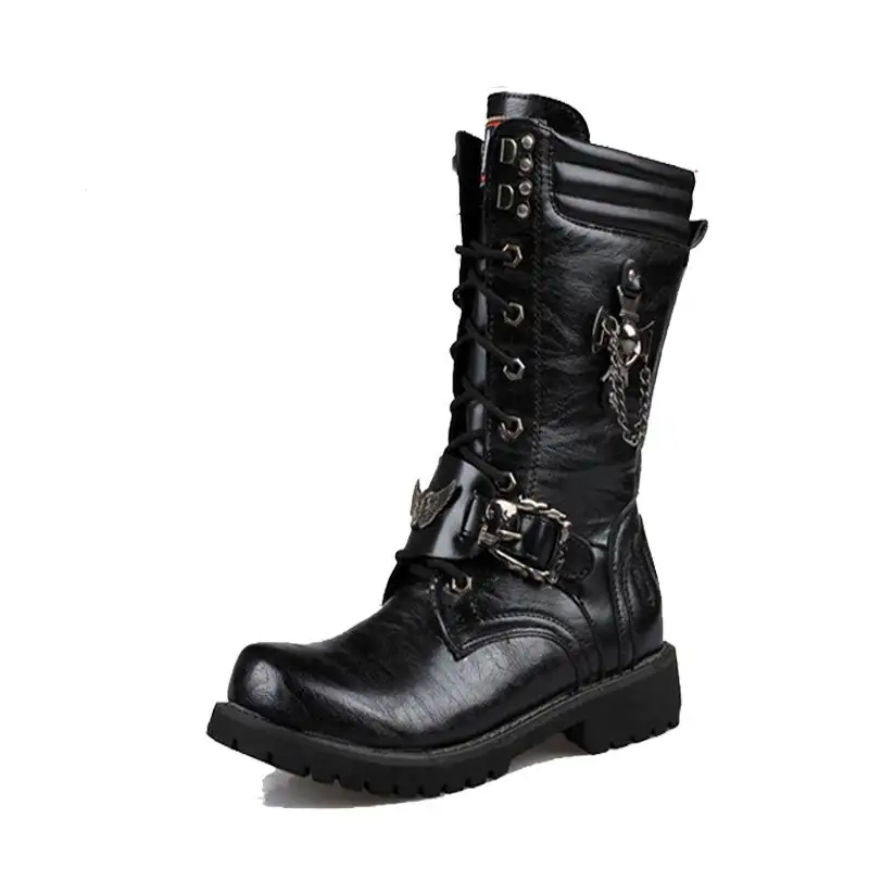 mens black riding boots
