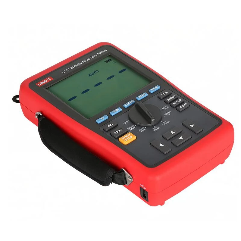 UNI T UT620B DC Digital Micro Ohm Meters low resistance tester four-wire measurement data storage USB Transmission belt backligh