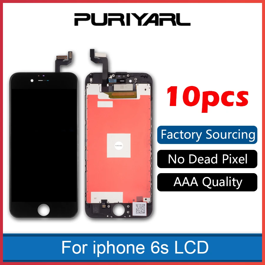 10pcs AAA For IPhone 6S Full LCD 3D Touch Screen Digitizer Assembly Bezel Frame Display Pantalla
