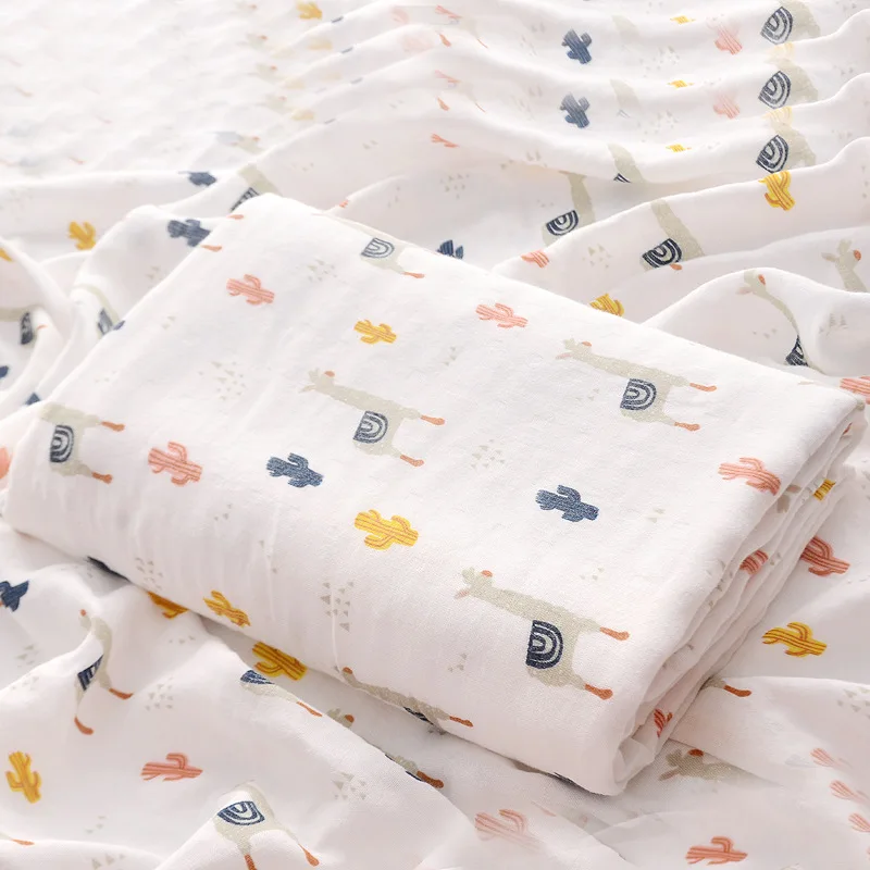 Günstige Bambus Faser Baumwolle Baby Decke Swaddle Bad Handtuch Neugeborenen Windeln Säuglings Gaze Swaddle Wraps Bettwäsche Decke 110*140 cm