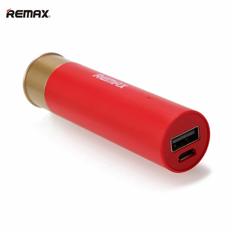 Remax power Bank 2500mah Bullet shell power bank Внешняя батарея запасное зарядное устройство для iphone 6 7 7plus 8 внешняя зарядная батарея