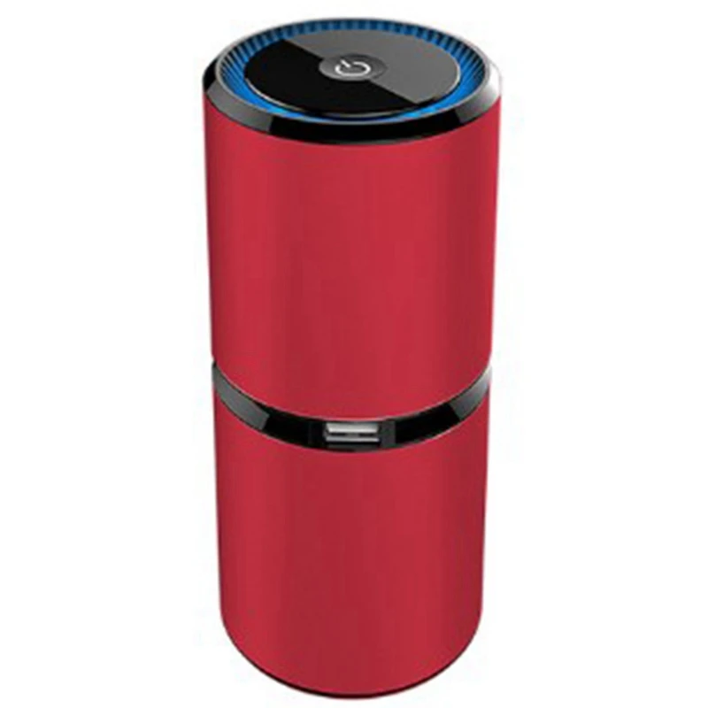 

Car Air Purifier Mini Portable Negative Ion Air Purifiers With Dual Usb Night Light Anion Air Freshener Best For Car Home