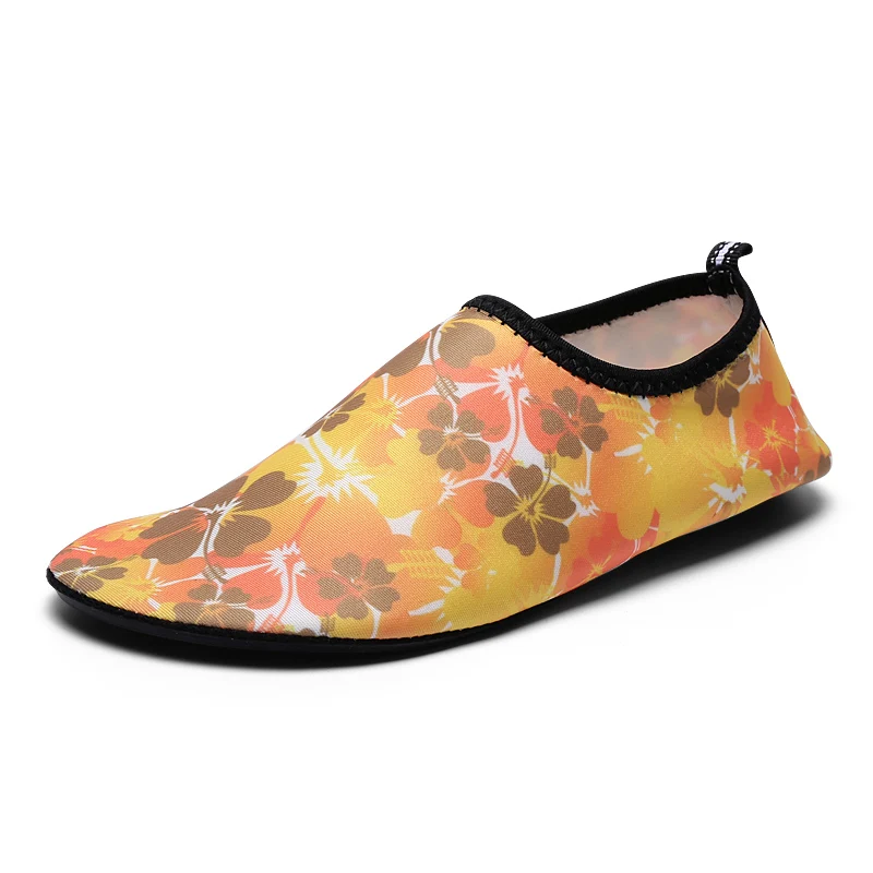 Новое поступление мужская обувь для бассейна летняя пляжная обувь для плавания дышащая мягкая обувь унисекс тапочки для йоги - Цвет: Светло-желтый