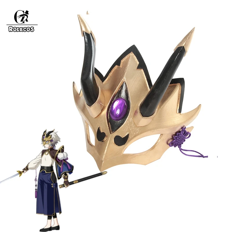 

ROLECOS FGO Prince of Lanling Cosplay Mask Fate Grand Order Cosplay Headwear Game Fate Cosplay Lan Ling Wang Cos