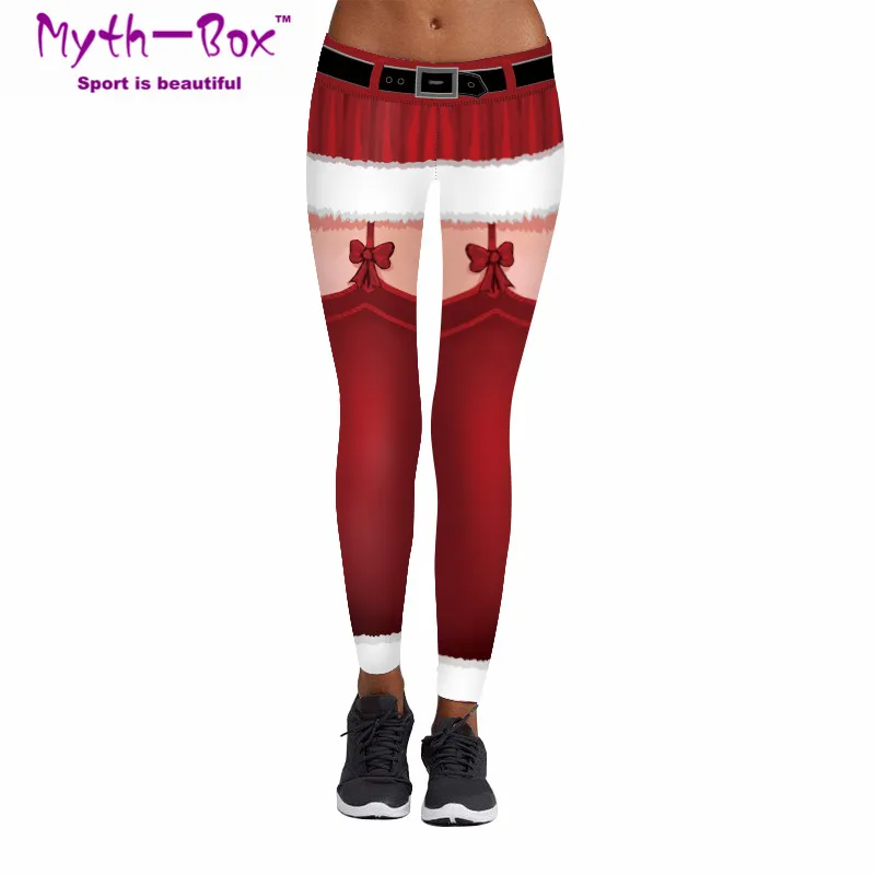 

Christmas Women Sport Leggings Cospaly Costume 3D Print Festival Trousers Gym Workout Pants Skinny Running Capris Fitness Tights