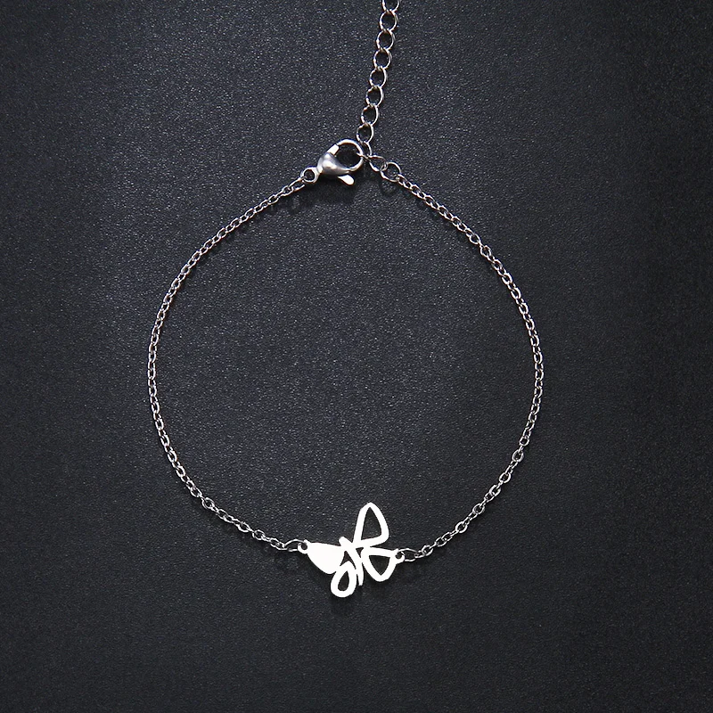 CACANA Stainless Steel Bracelet For Women Pretty Butterfly Gold And Silver Color Pulseira Feminina Lover's Engagement Jewelry