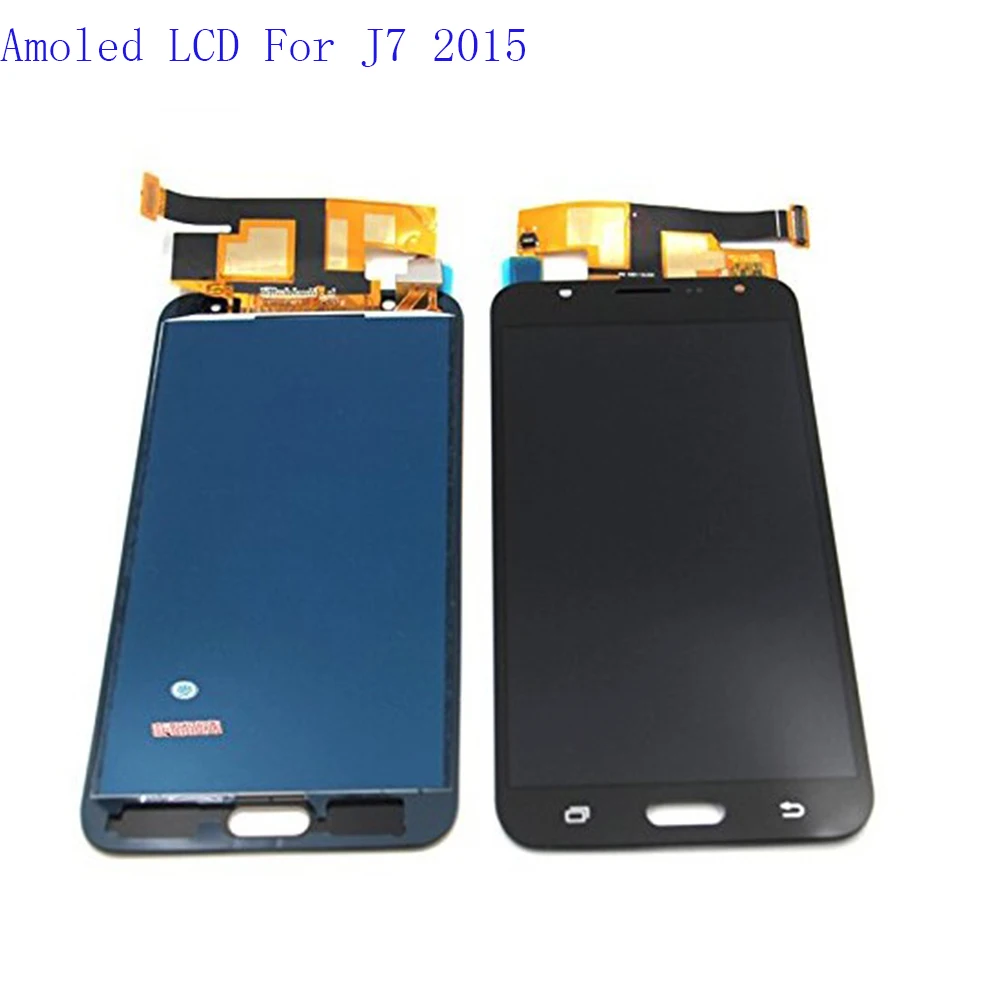 

Amoled LCD Display Touch Screen Display Replacement Digitizer Assembly for Samsung Galaxy J7 2015 J700 J700F J700H with Tools