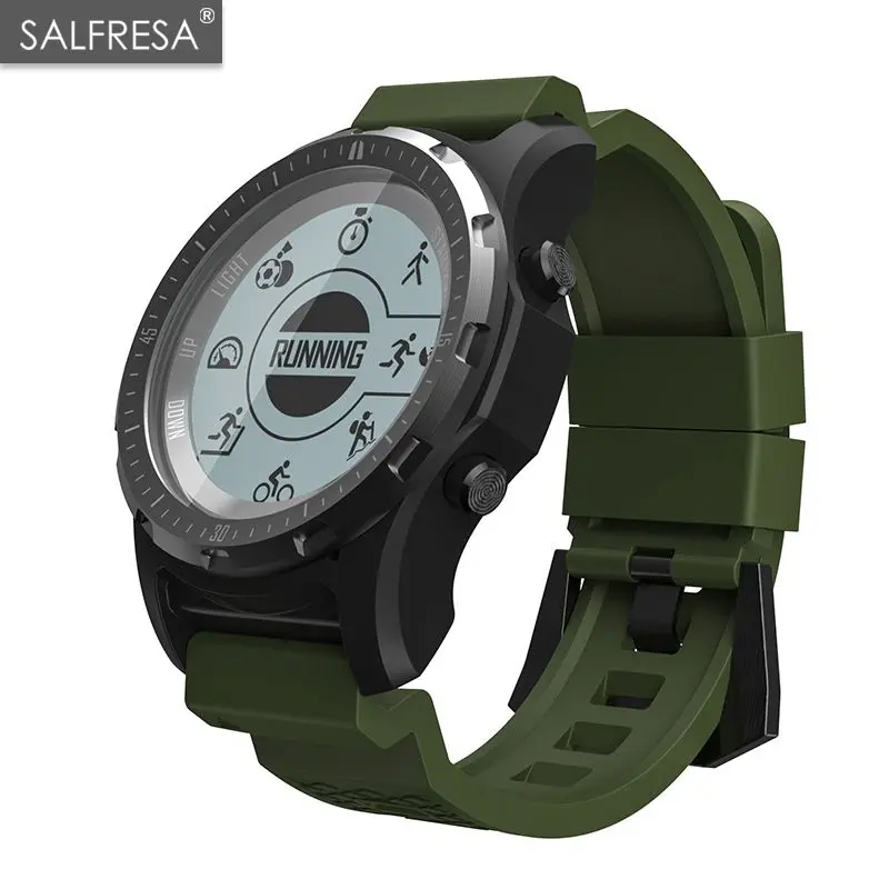 

SALFRESA Men GPS S966 Sport Watch Bluetooth HIKING Speedometer ECG HR Multi-sport fitness tracker Smart Watch