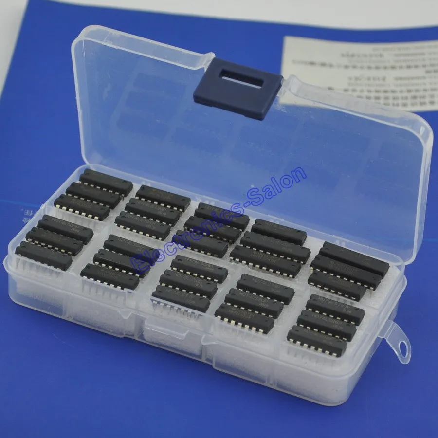30 типов 74 LSxx серия Logic IC Ассортимент Комплект ttl низкая мощность Schottky IC|ic assortment kit|ic