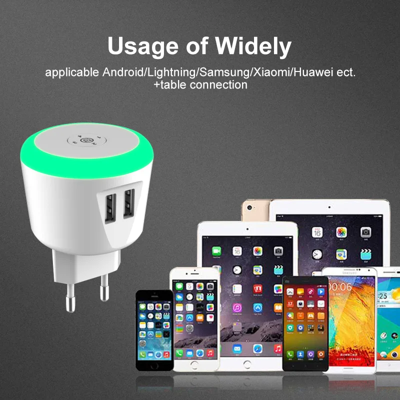 PUJIMAX светодиодный Таймер управление Смарт зарядное устройство с 1 м USB кабель двойной usb Индуктивная зарядка для iPhone samsung Xiaomi huawei