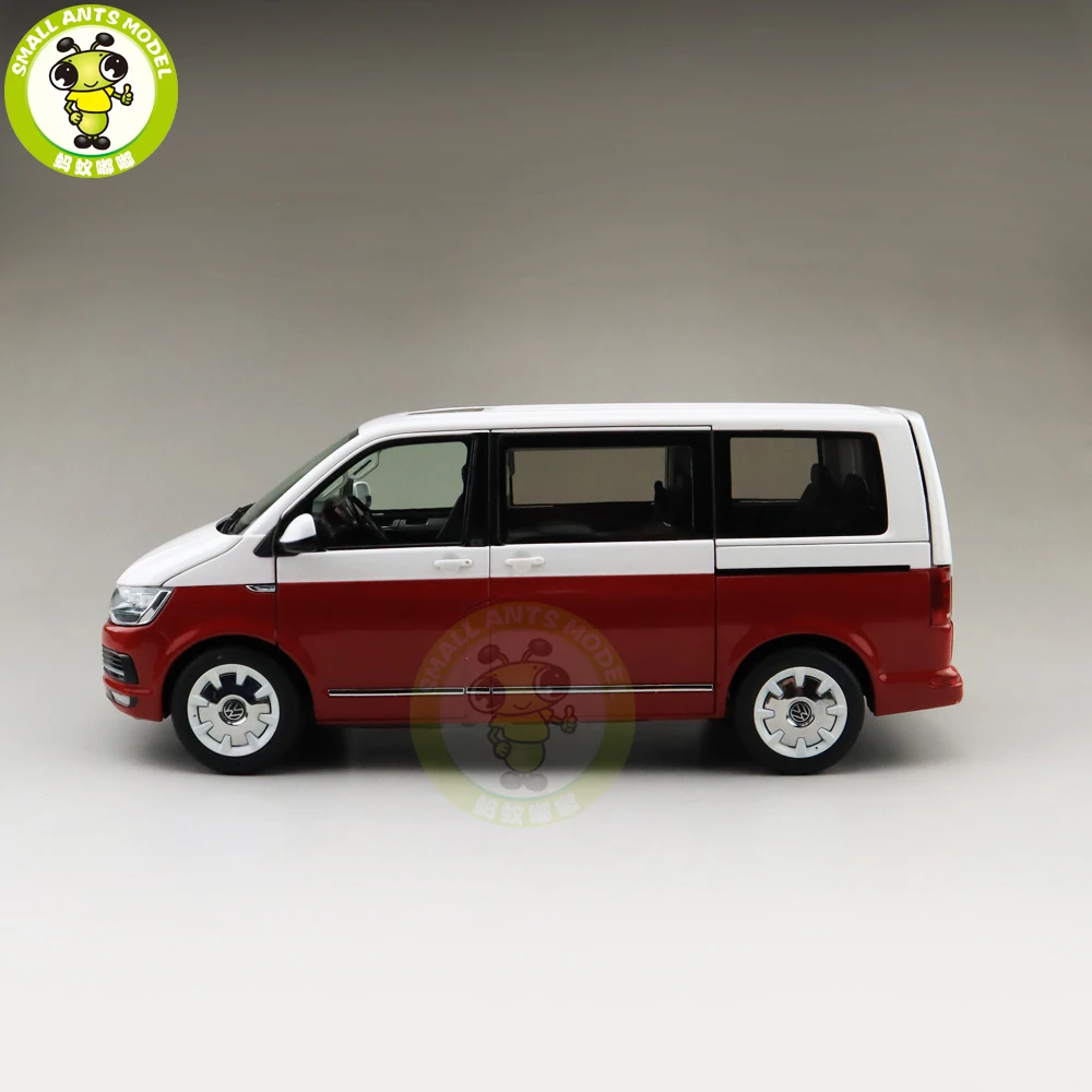 1/18 NZG Multivan T6 Diecast Model Car Bus MPV Boy Girl Gifts Collection Hobby - Color: Red