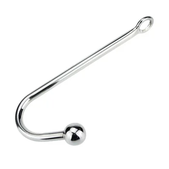 Stainless Steel 30*250mm Anal Hook Metal Butt Plug with Ball Anal Plug Anal Dilator Gay Sex Toys for Men and Women Adult Games 1