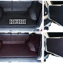 Полный набор ковриков для багажника автомобиля и коврик для задней двери для Toyota Land Cruiser Prado 150 5 мест-2010 водонепроницаемый коврик для багажника