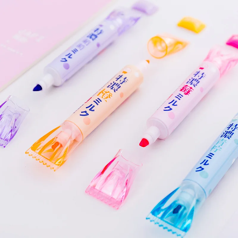 2020 Finecolour 1 шт. Kawaii двойная флуоресцентная ручка Mark Color Pencil Candiespen студенческий