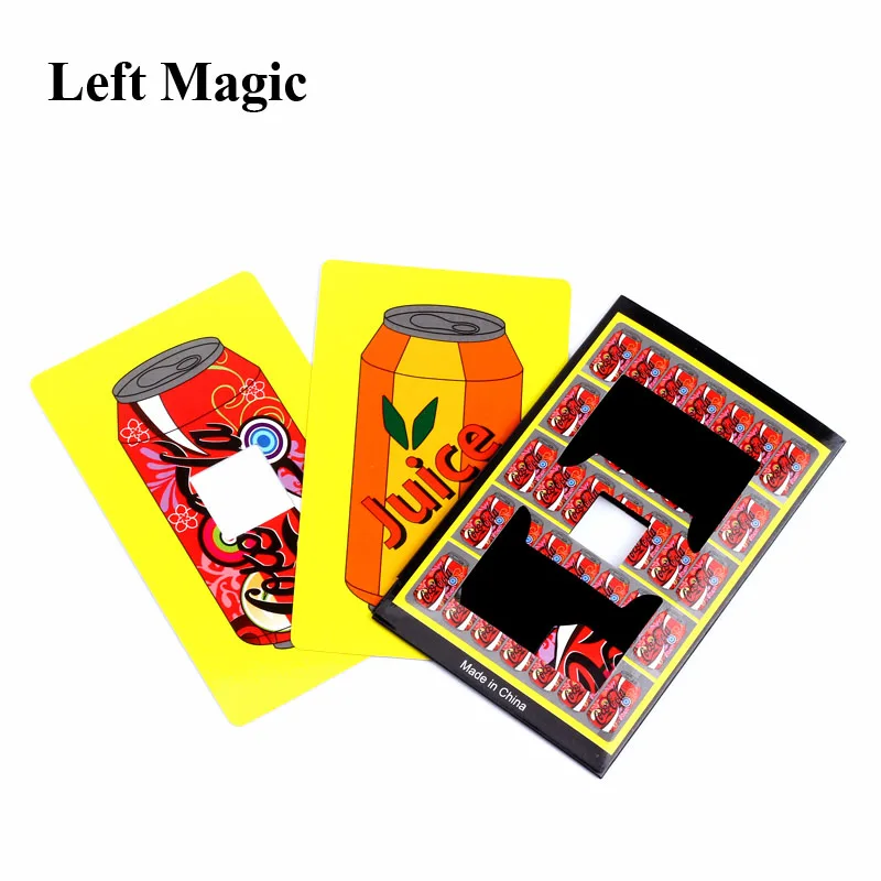 

Funny Cola Change Juice Magic Tricks Close Up Magic Props Cards Magic Mentalism illusion Children Toys Easy to do C2012