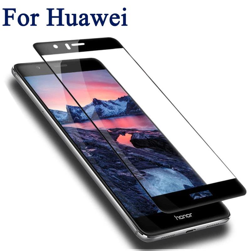 Полное покрытие экрана протектор для Huawei P10 Lite Plus P9 P8 2017 V9 V8 закаленное стекло Honor 8