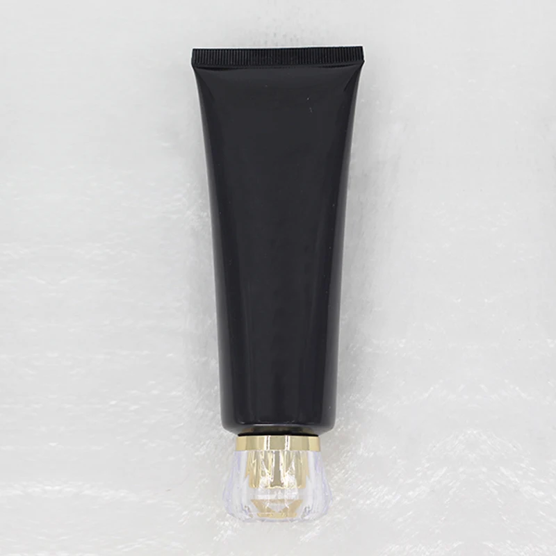 

100gX30pc Black Empty Soft Tube For Cosmetic Packaging golde Lotion Cream Plastic Bottle Skin Care Cream squeeze Containers Tube