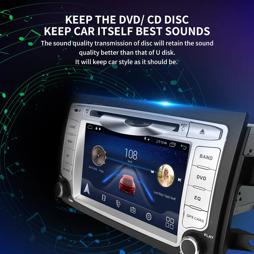 Ips сенсорный экран DSP звук Android 9,0 2 DIN 4g Lte радио для Honda accord 8 поколения gps dvd-плеер стерео навигация