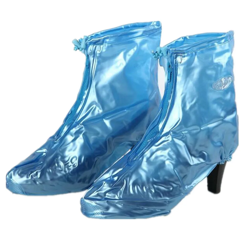 Fashion Waterproof Women Shoe Cover Thicken Sole High Heels Cover Anti