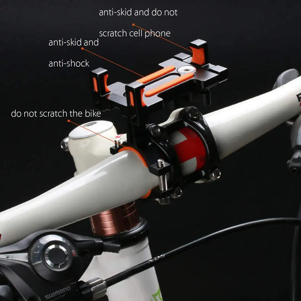  MTB Fahrrad Radfahren Telefon Halter für iPhone XS MAS Für Xiaomi 9 Aluminium Legierung Motorrad Le