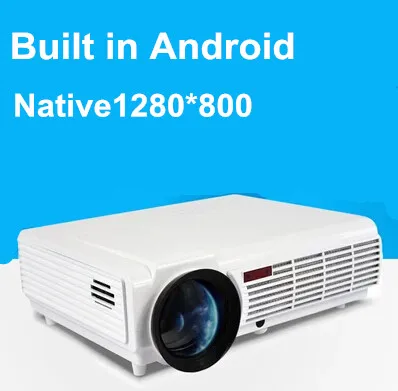 

2016 Newest Bluetooth Full HD 1280X800 Smart Android LED LCD Digital 5500lumens Projector With Digital TV Tuner