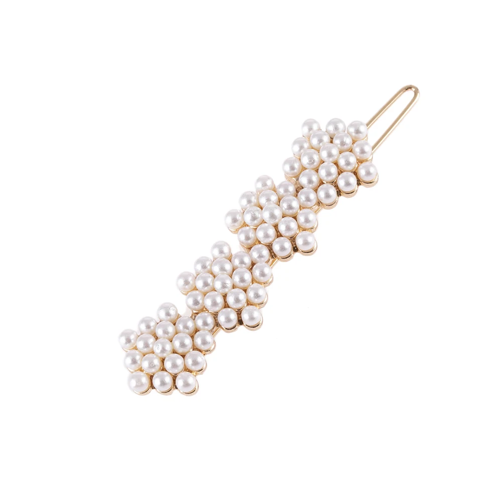 

Delicate Hair Clips Crystal Stars Pearl Barrettes Metal Hairpin Women Hair Jewelry Wedding Hair Stick Jewelry Accessories 2019
