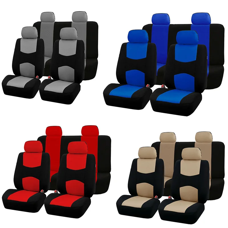 Car Seat Covers Set Universal for Toyota Auris Avensis Aygo CHR Corolla Harrier Prius 30 RAV4 Alphard Camry 40 Fj Cruiser | Автомобили и
