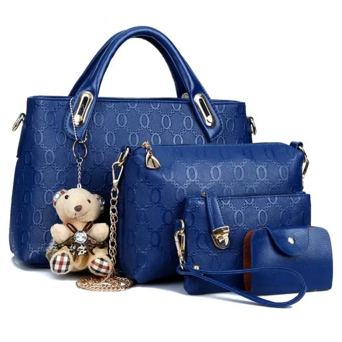 1 комплект,, роскошные сумки, женские сумки, дизайнерская сумка через плечо, кошелек с подвеской в виде медведя, из искусственной кожи, для путешествий, BS88