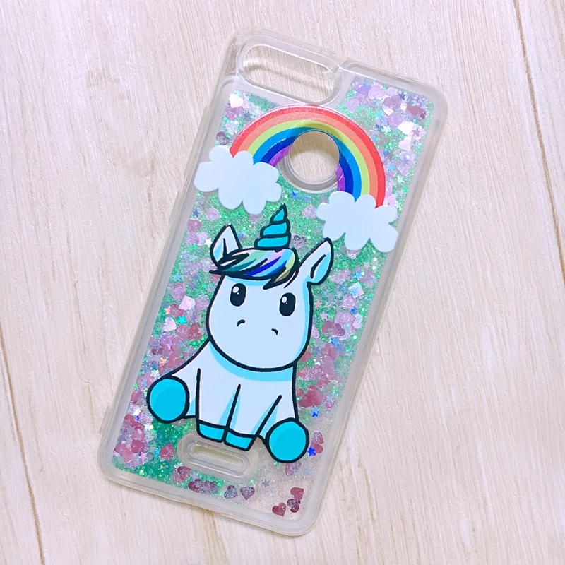 Unicorn Чехол для Xiaomi Redmi 6 pro 6a чехол с милой пандой единорогом Блестящий жидкий зыбучий песок чехол для Funda Xiaomi Redmi 6a 6 Pro Xiomi чехол - Цвет: Unicorn