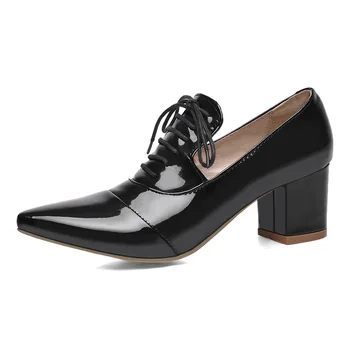 

Early spring in 2019 new product with high thick with single shoes pointed joker 31-45