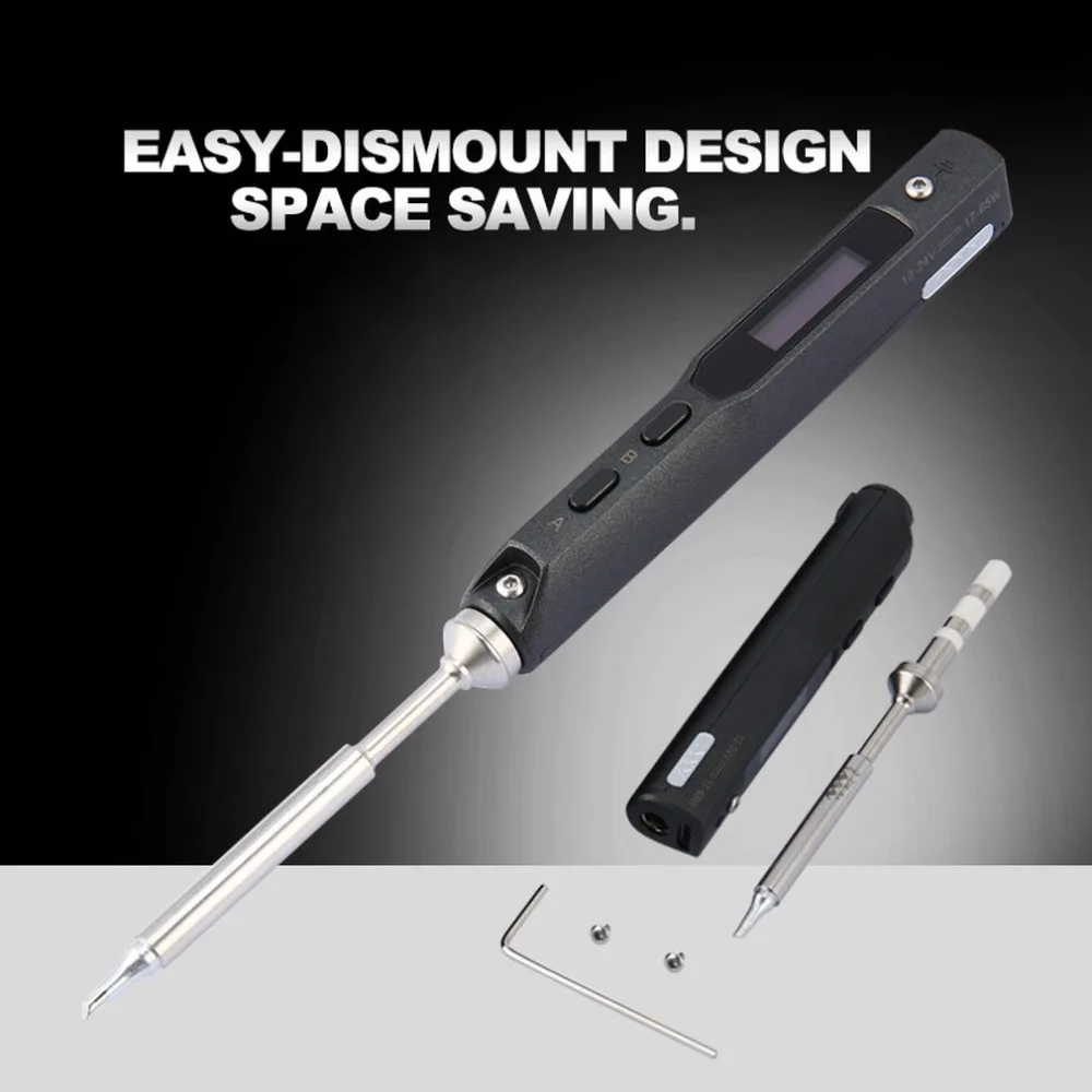 Quality Stylish 1 Set Mini Portable 65W Programmable TS100 Electric Soldering Iron Digital LCD Easy-dismount design space saving Quality Stylish 1 Set Mini Portable 65W Programmable TS100 Electric Soldering Iron Digital LCD Easy-dismount design space saving