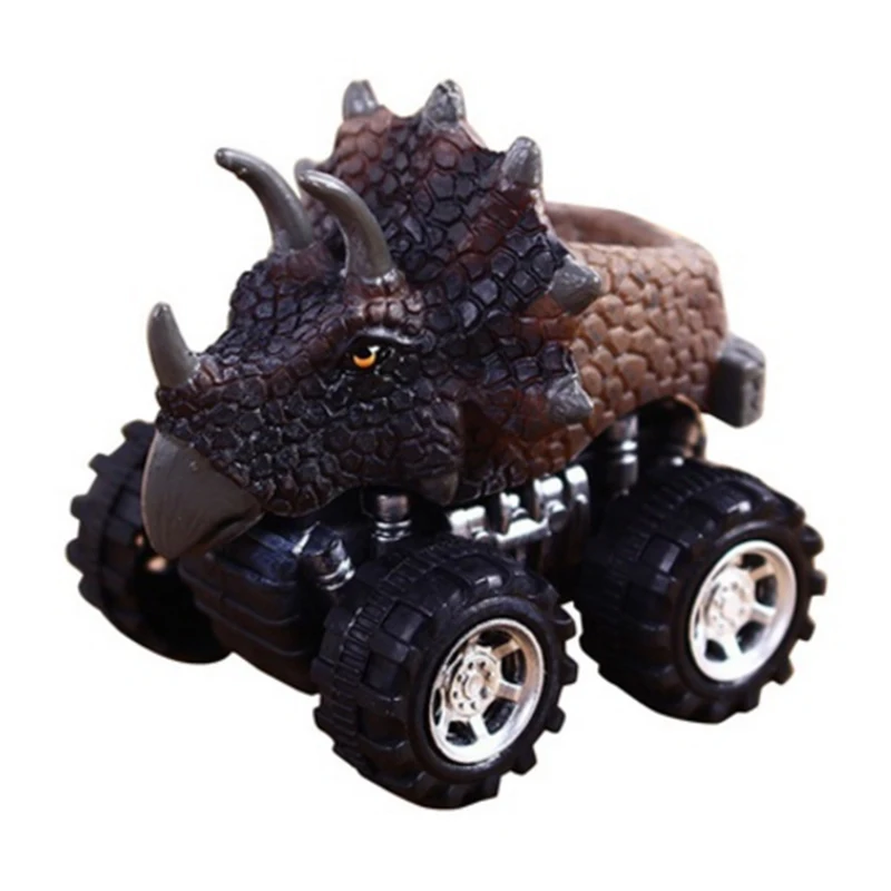 Горячая Распродажа детский день подарок игрушка динозавр модель мини-игрушечный автомобиль задней части автомобиля подарок Трицератопс