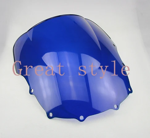 Blue Новинка для Kawasaki ZZR400 ZZR 400 1993-2007 для велосипеда из АБС-пластика мотоцикл/мотоцикл лобовое стекло/Ветровое стекло высокое качество - Цвет: Blue