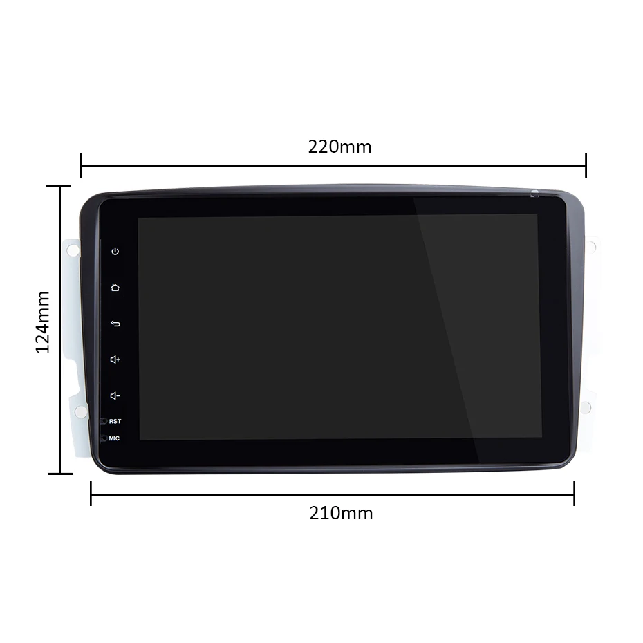 Excellent DSP Android 9.0 4G 64G 2 DIN DVD For Benz W209 W203 W168 W463 W163 M ML Viano W639 Vito Vaneo E-W210 GPS Radio Player IPS Screen 31
