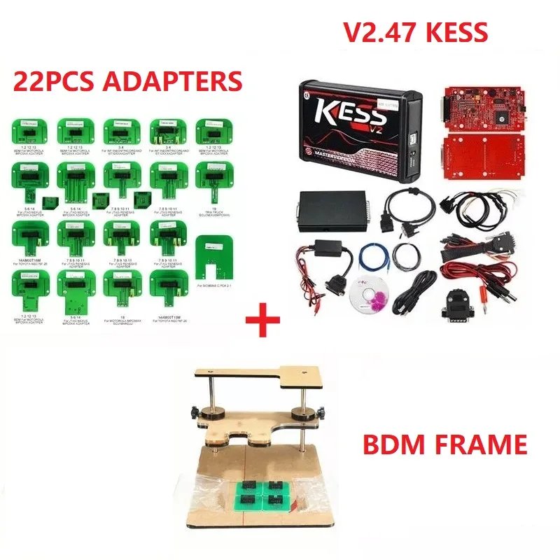 SHOW AS THE PHOTO Kess v2.47 KTAG 7,020 Kess V2 V5.017 BDM Рамка KTAG BDM Адаптеры 22 шт. KTAG BDM зонд адаптеры для Kess v2 5,017 полный ЭБУ тюнинг - Цвет: SHOW AS THE PHOTO