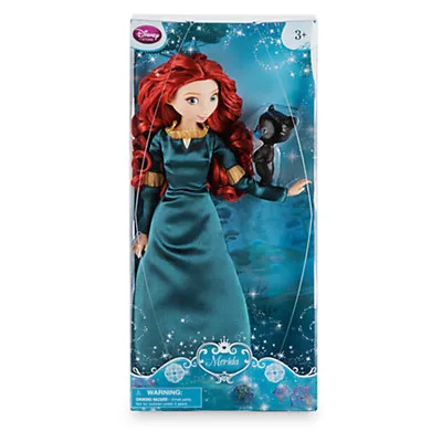Оригинальная Классическая кукла Принцессы DISNEY Store Brave Merida с фигуркой медвежонка 12