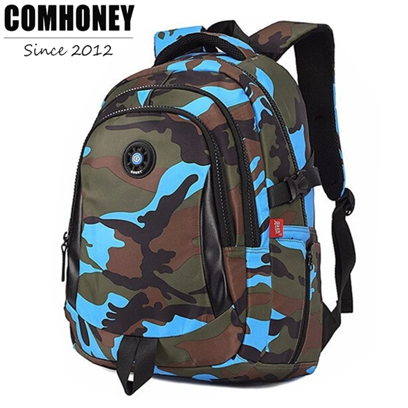 Camouflage School Backpacks for Boys Girls Children School