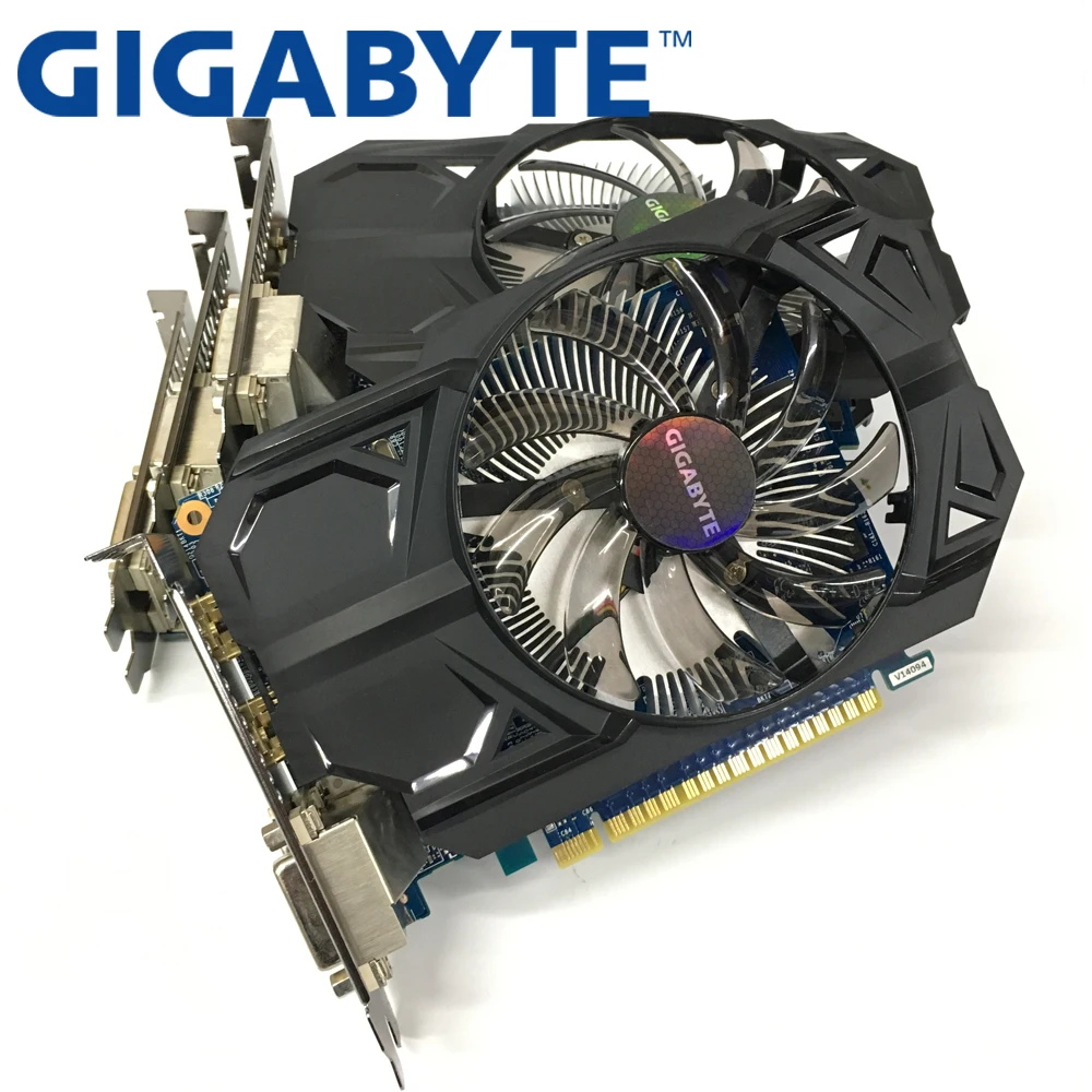 Оригинальная Видеокарта GIGABYTE, 4 шт., GTX 750 Ti, 2 Гб, 128 бит, GDDR5, видеокарты для nVIDIA Geforce GTX 750Ti, Hdmi, используемые карты VGA