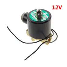 12VDC водяной воздушный масляный латунный NC Электрический электромагнитный клапан 3/" дюймовый BSPP x 1