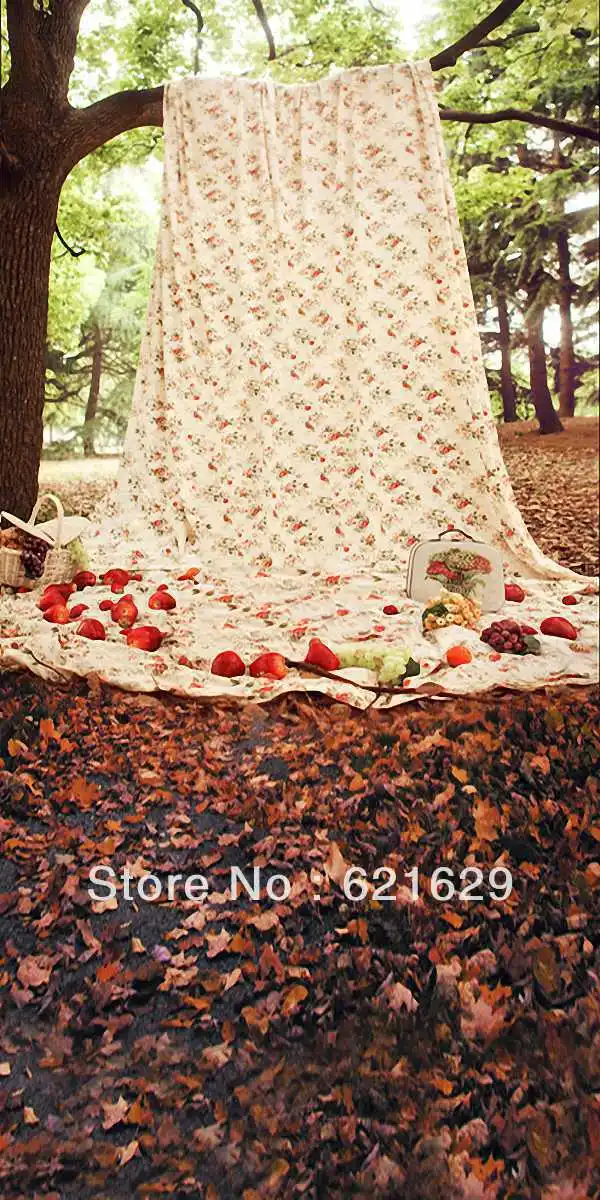 

Woods picnic 10'x20' CP Computer-painted Scenic Photography Background Photo Studio Backdrop HY-CM-4534