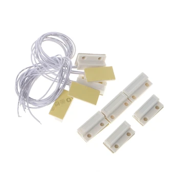 

5pcs/Lot MC-38 Door Micro Switch Wired Door Sensor Switch Magnetic Switch House Security Alarm System Siren