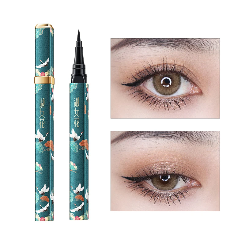 Гладкий жидкий карандаш для подводки глаз, Водостойкий карандаш для подводки глаз, женская косметика, контур, макияж, маркер для глаз, красота, незаменимая подводка для глаз, TSLM2